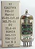 ECC802S=12AU7WA uECC82=CV4003=CV491,60s ks,«,un!