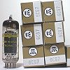6CG7 / 6FQ7 ,50s , black plate,D getter,W.House Logo 6CG7 / 6FQ7 ,50s , black plate,D getter,W.House Logo