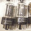 RCA 6SN7=VT231 =6H8C, 1950s or 1960s,USA made,silver S