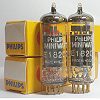 Philips MiniWatt E182CC =7119 =5687,  O getter,long life,Holland made!Gold pin