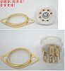Socket (small 7 pins,Golden ! for 6X4,6AU6,...